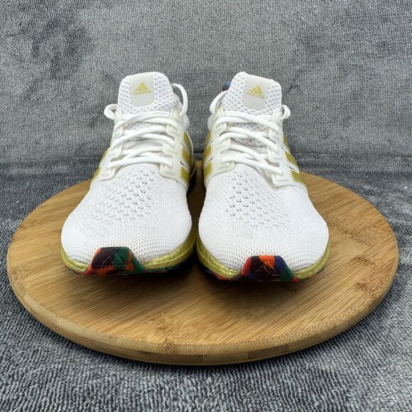 Adidas Ultraboost DNA Shoes Womens Size 9 White Gold Parley Running HP7425 - Picture 2 of 10